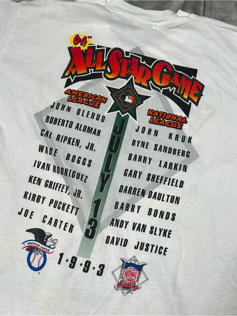Vintage Baltimore Orioles Fan Fest Tee Mens XL White 1993 Summer Classic Comic